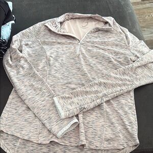 Women's Light Pink Quarter-Zip Sweatshirt